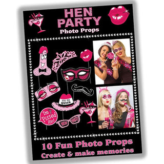 Rude Hen Party Photo Props