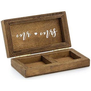 Rustic Wooden Wedding Ring Box