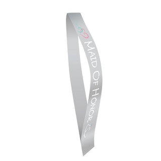 Sash, Maid of Honor Silver