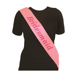 Sash Pink on Pink Bridesmaid