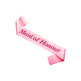 Sash Pink on Pink Maid of Honour
