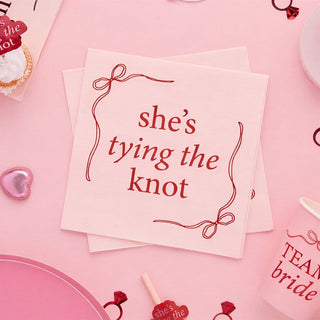 She's Tying The Knot Paper Napkins - Pack of 16