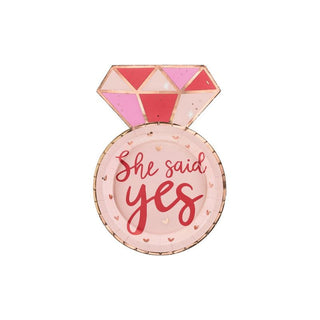 She said Yes, Paper Plates ( Pack of 6)