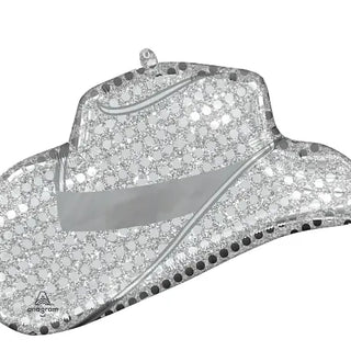 Silver Cowgirl Hat 35"