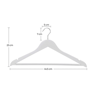 Slightly Imperfect White Hanger (silver hook)