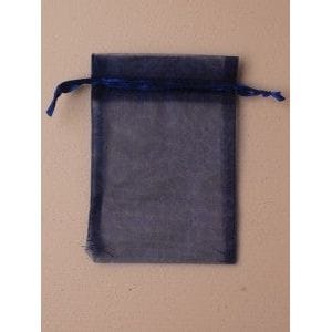 Small Organza Gift Bag  - 15 x 11cm,  Navy Blue.