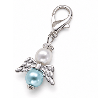 Something Blue Angel Bouquet Charm for Bride