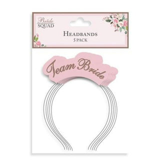 TEAM BRIDE HEAD BAND PAPER  (5pk)