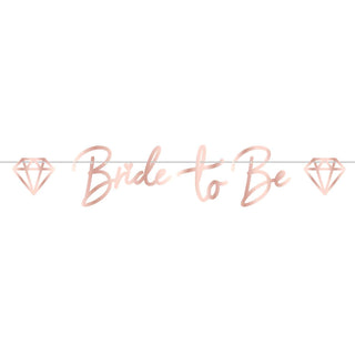 Team Bride  Paper Letter Banner Bride to Be