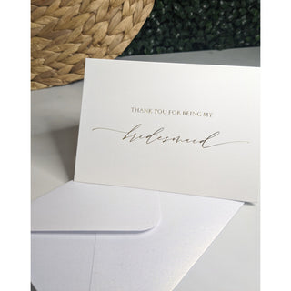 Thank you for being my Bridesmaid Card with envelope