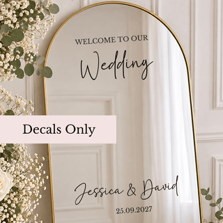 Vinyl Decal - for Mirror Signs