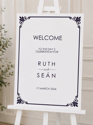 Wedding Sign - B&W