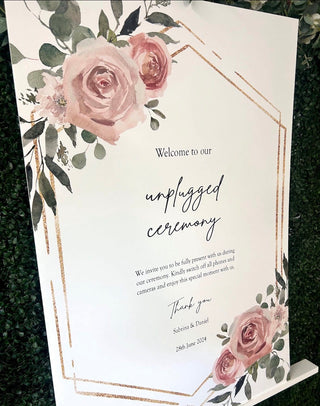 Wedding Sign - Floral