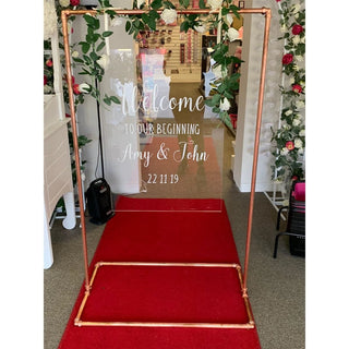 Welcome Sign Rental - Copper