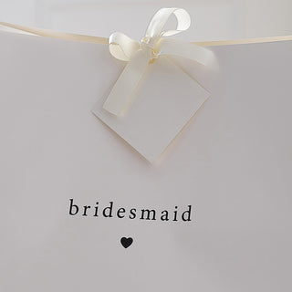 White Bridesmaid Gift Bag