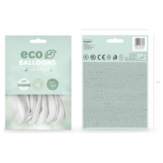 White Eco Balloons - 10 pack