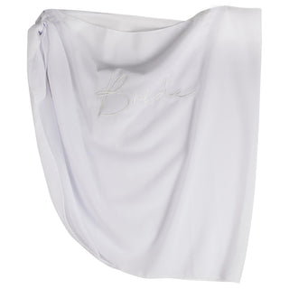 White Embroidered Bride Sarong