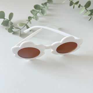 White Floral Sunglasses - Kids