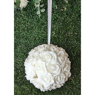 White Hanging Flower Ball