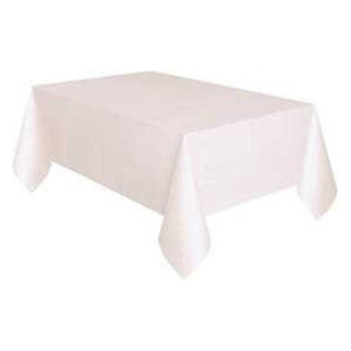 WHITE TABLE COVER