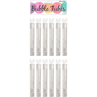 White Wedding Heart Bubbles 12 bubbles