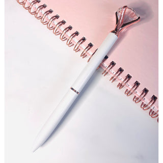 Rose Gold and White Diamond Top Pen