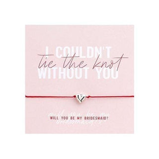 Will you be my Bridesmaid Bracelet on card