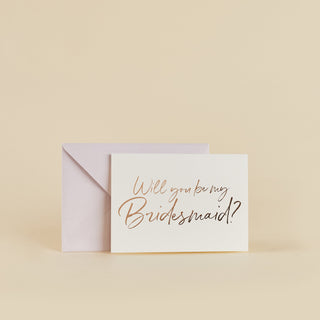 Pack of 5 Will You Be My Bridesmaid cards â€“ A6 size with elegant design